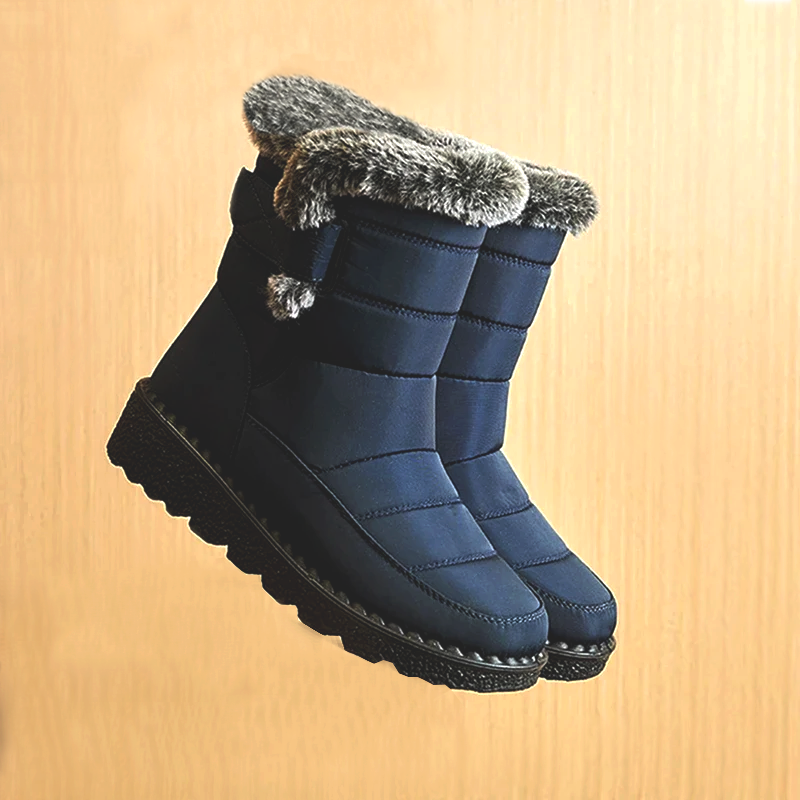Close-up of the plush lining inside the boots for added warmth