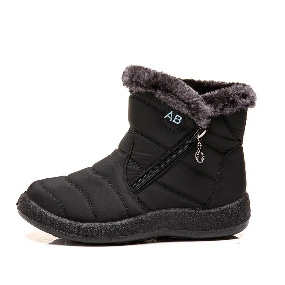 Close-up of the plush lining inside the boots for added warmth