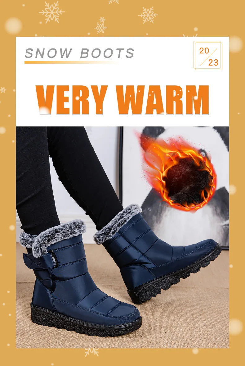 Close-up of the plush lining inside the boots for added warmth