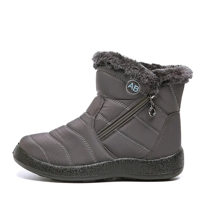 Close-up of the plush lining inside the boots for added warmth