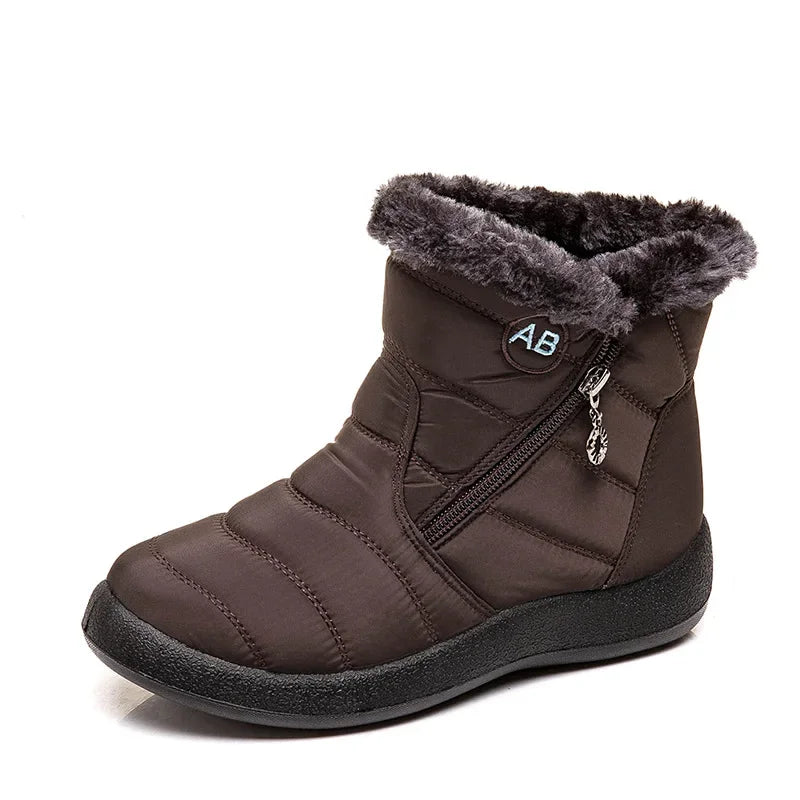 Close-up of the plush lining inside the boots for added warmth