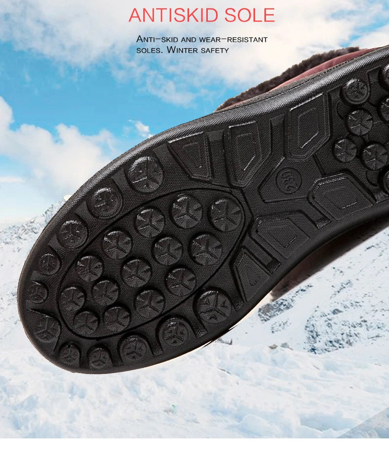 Close-up of the plush lining inside the boots for added warmth