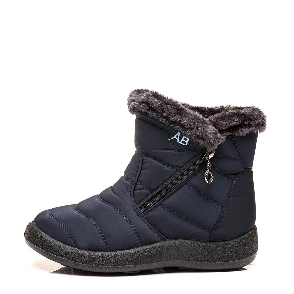 Close-up of the plush lining inside the boots for added warmth