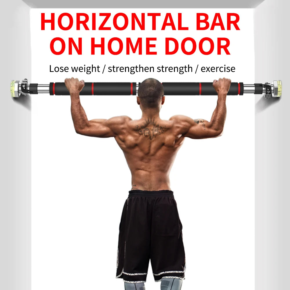Pull Up Bar securely installed in a doorway, showcasing stability