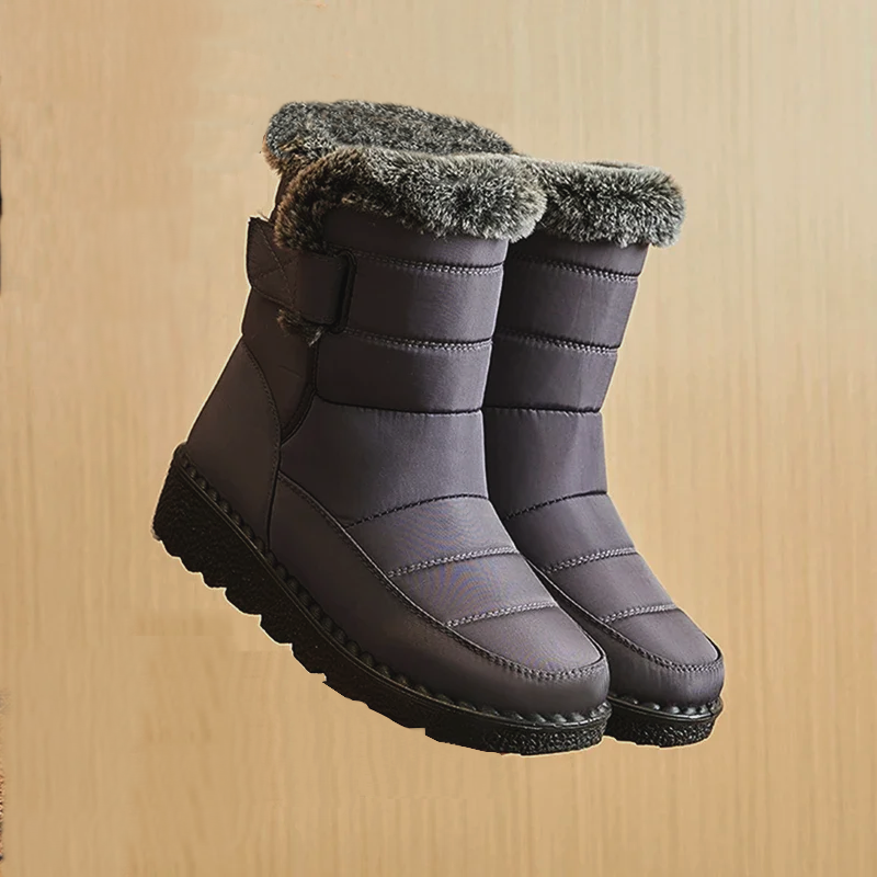 Close-up of the plush lining inside the boots for added warmth