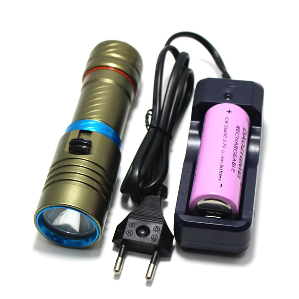 Rechargeable Underwater Flashlight