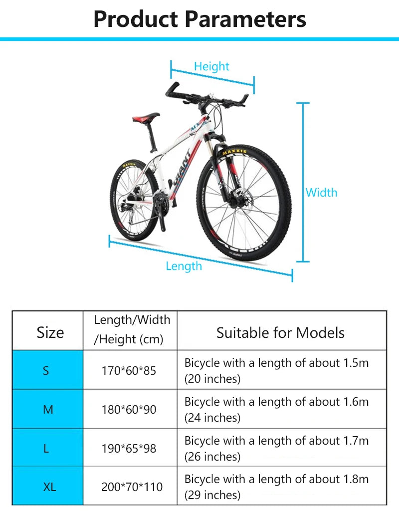 Portable Waterproof Bike Cover