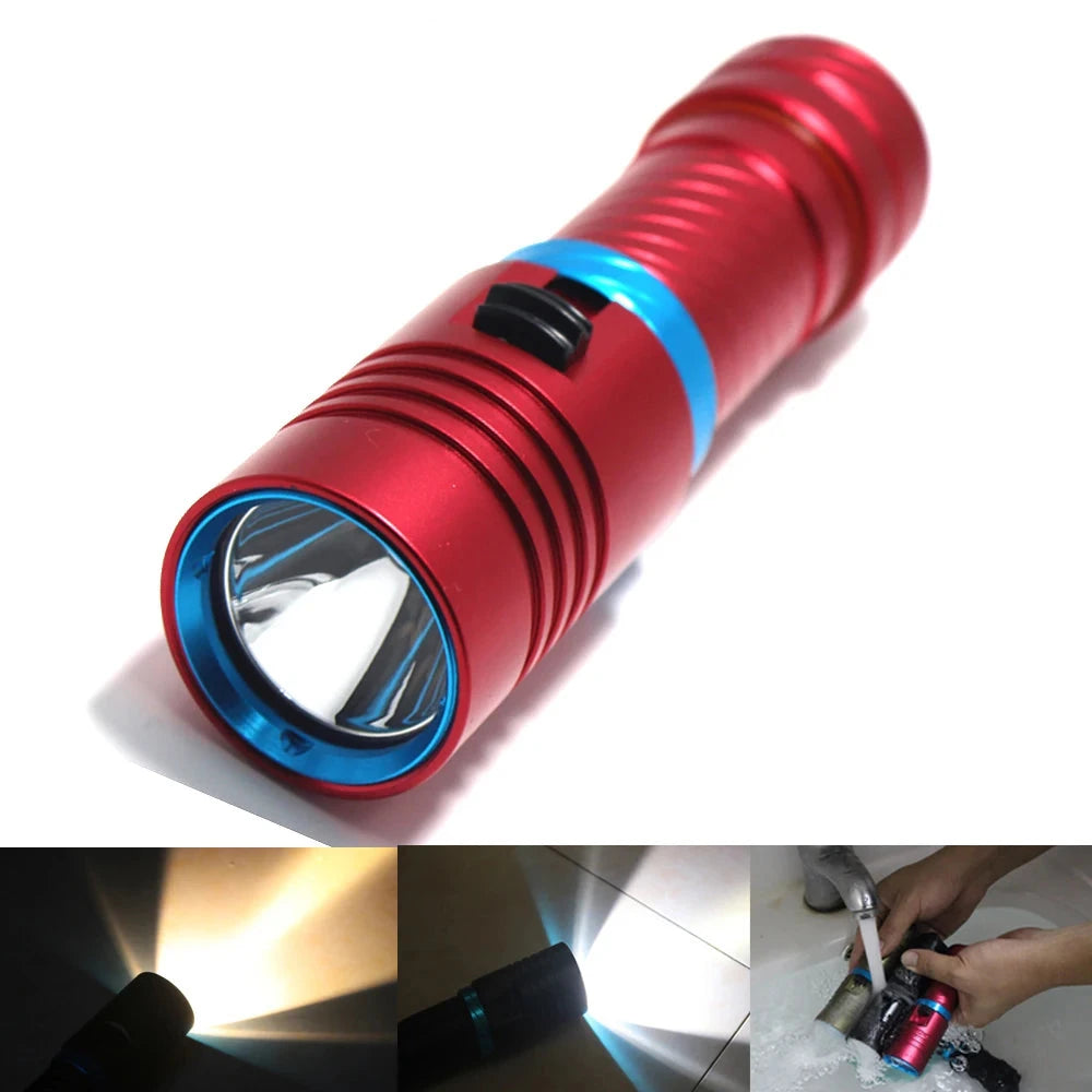 Rechargeable Underwater Flashlight