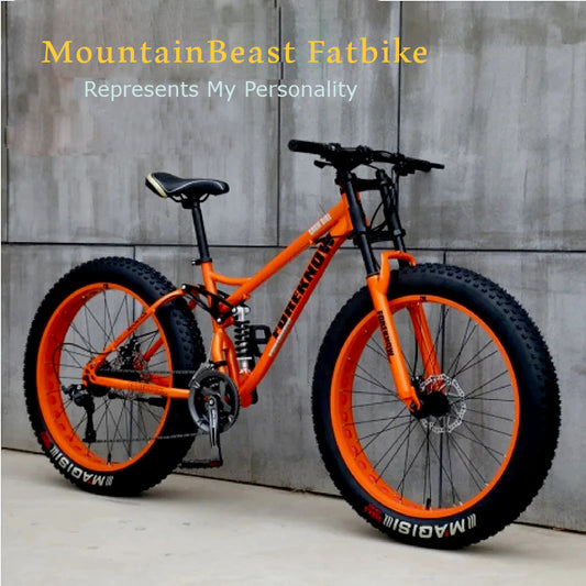 Durable steel-frame fat bike designed for beach, snow