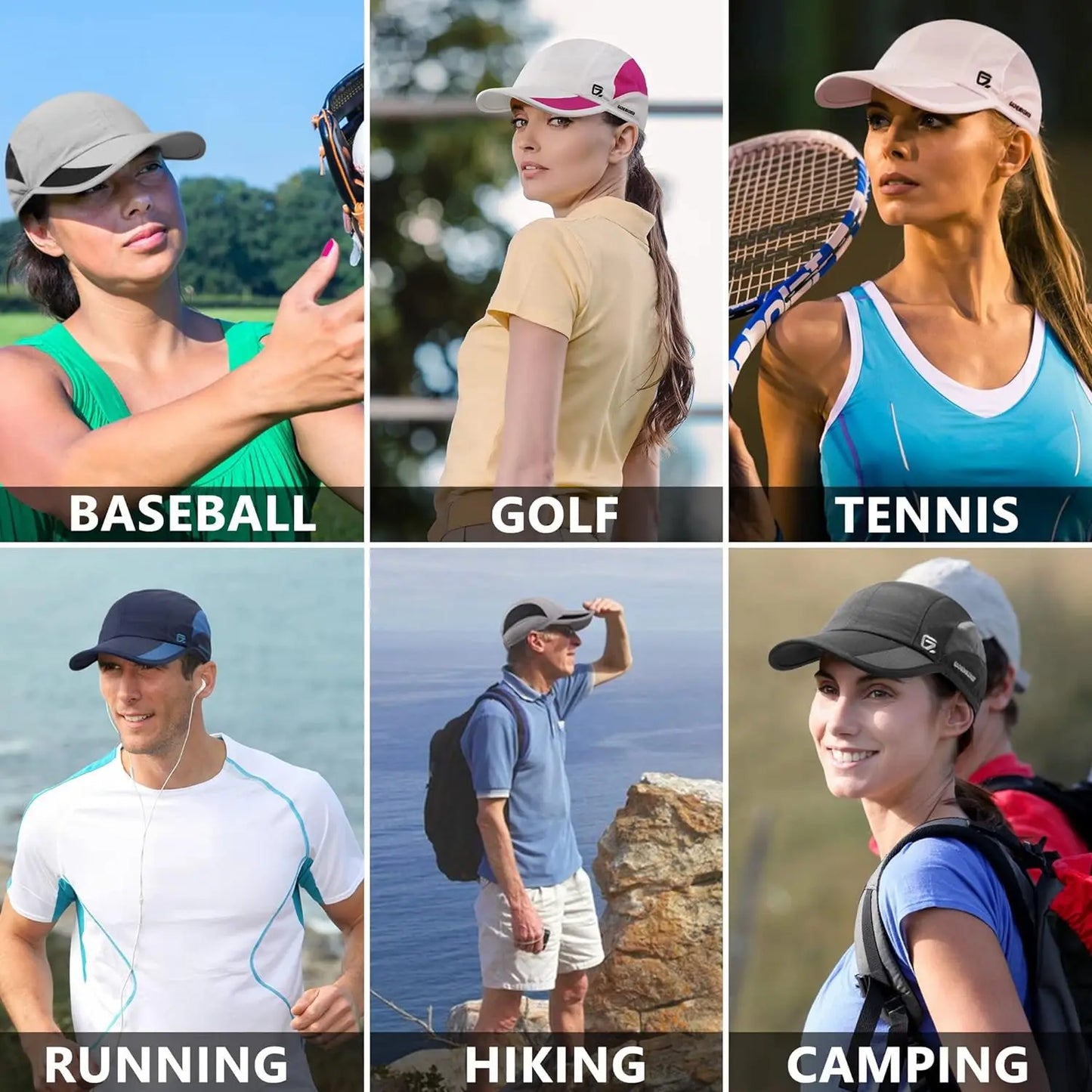 Adjustable sports cap offering sun protection