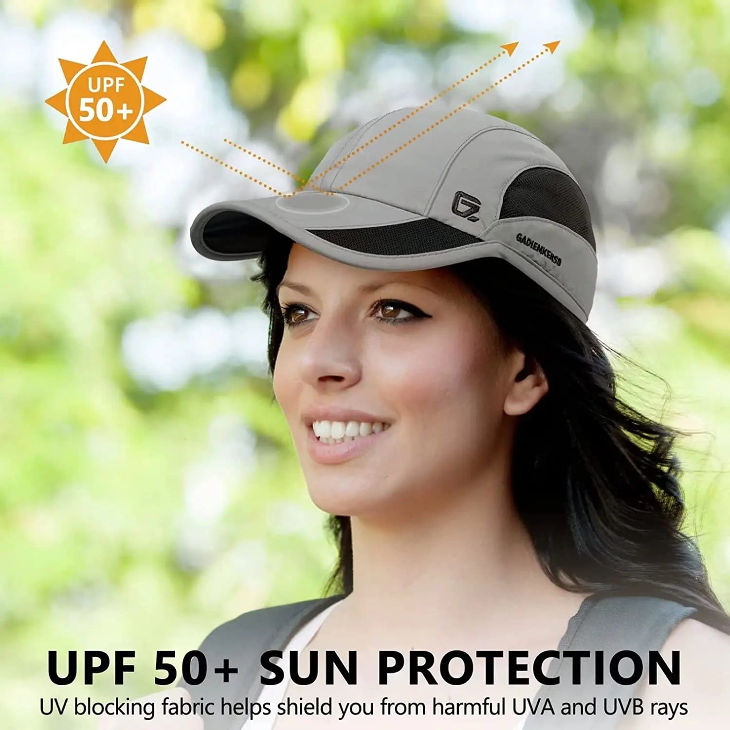 Adjustable sports cap offering sun protection