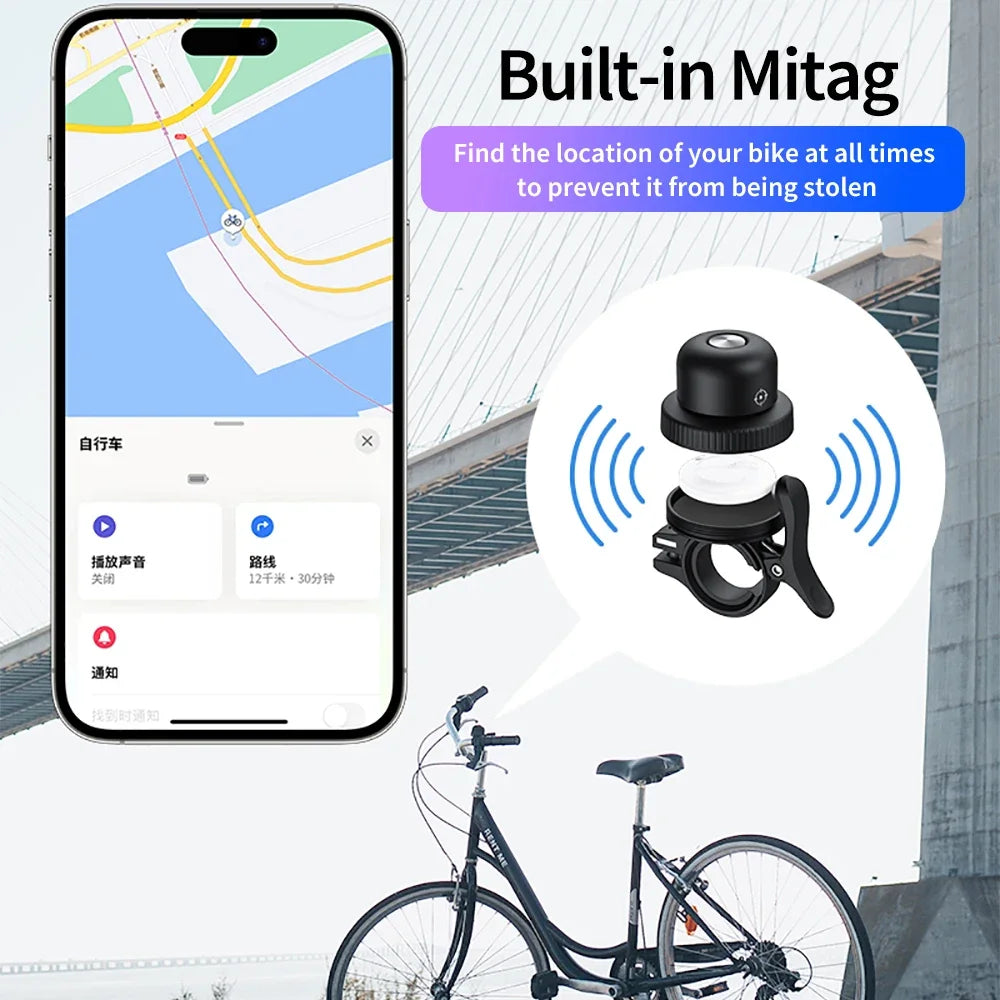 Anti-theft GPS bike tracker disguised as an ordinary bell