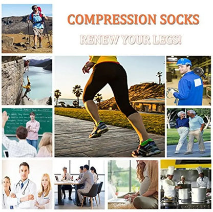 High-quality compression socks in cartoon pattern