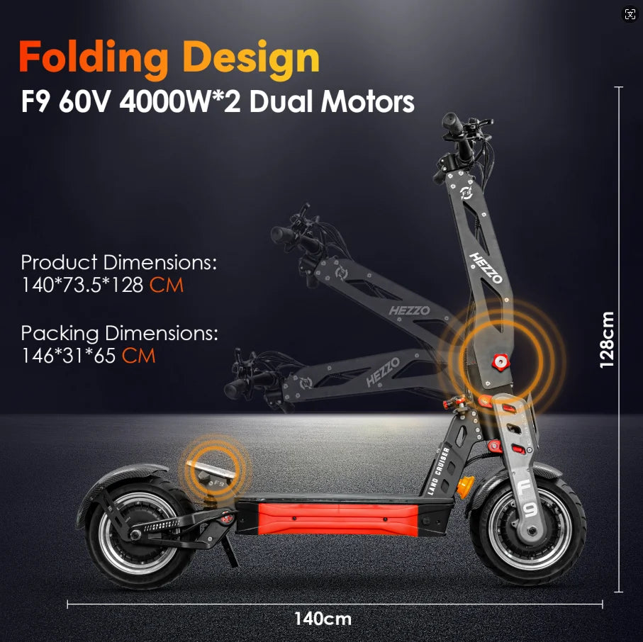 High-performance dual-motor electric scooter