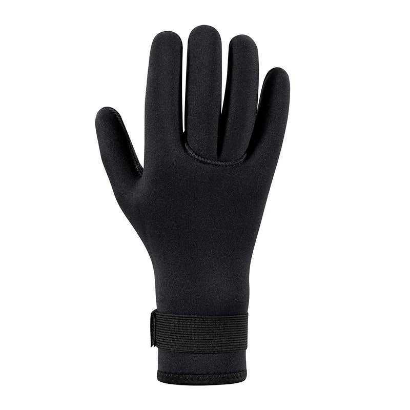 Close-Up Of Black Neoprene Gloves