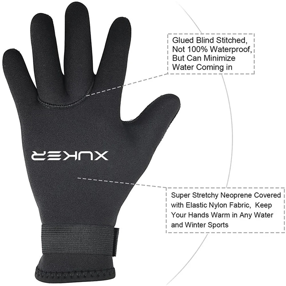 Pair of waterproof kayak gloves