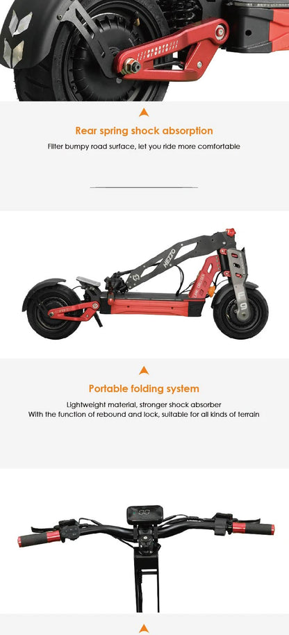High-performance dual-motor electric scooter