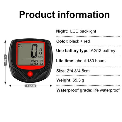 Cycling odometer with waterproof design