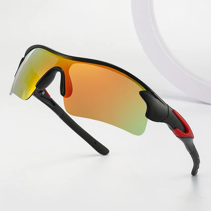 Cycling and running sunglasses in vibrant colors