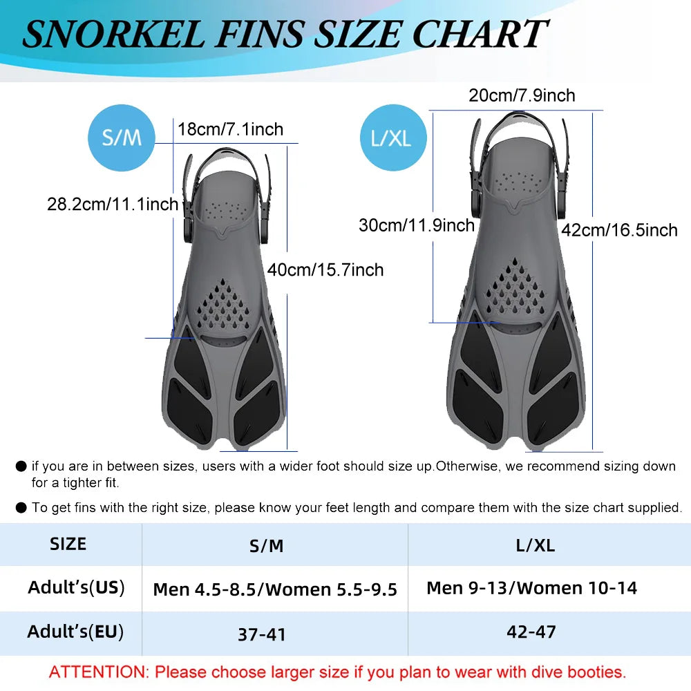 Durable And Lightweight Diving Fins