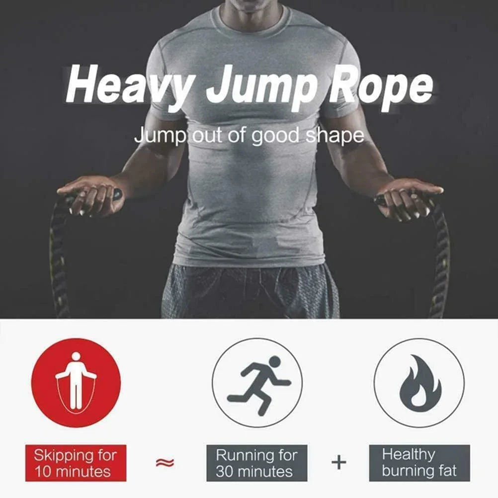 Heavy jump rope for strength training 