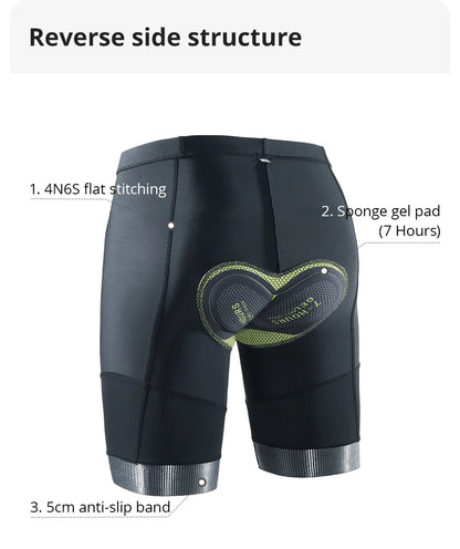 UV-protective and gel-cushioned cycling shorts for long rides