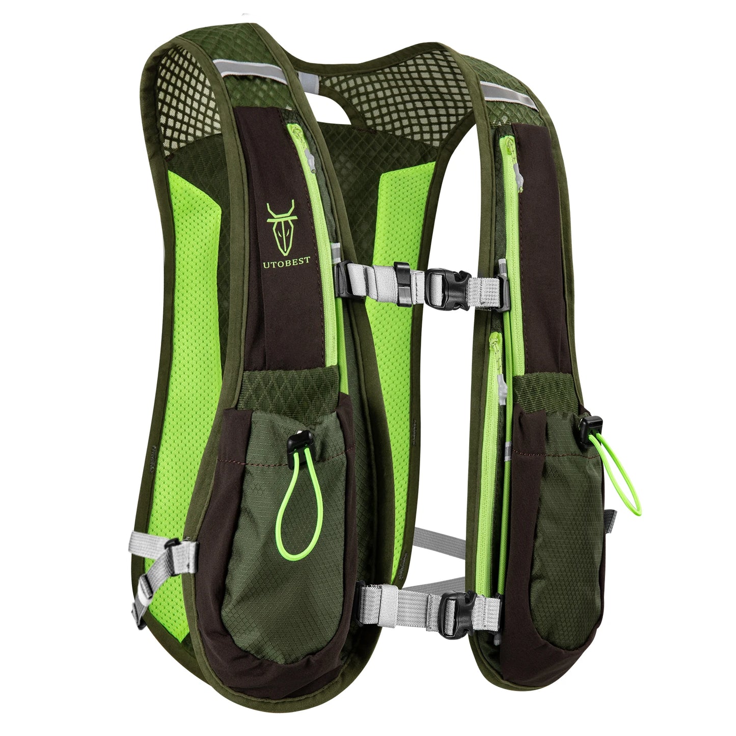 Breathable hydration vest with multiple pockets