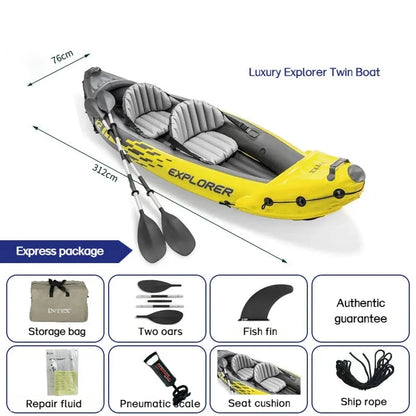 Portable Two-Person Inflatable Kayak