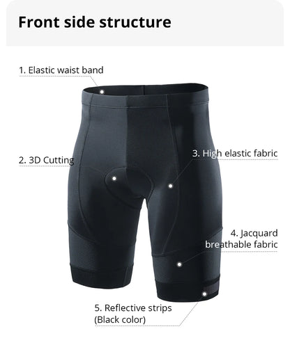 UV-protective and gel-cushioned cycling shorts for long rides