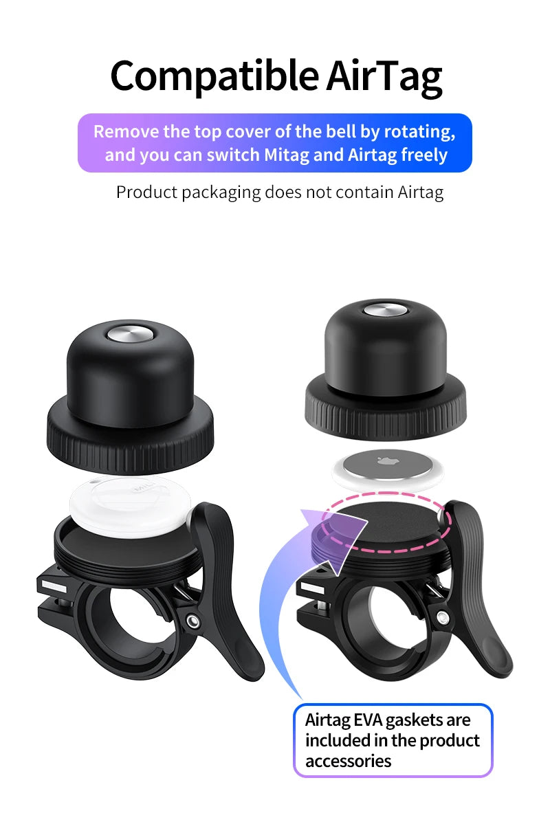 Anti-theft GPS bike tracker disguised as an ordinary bell