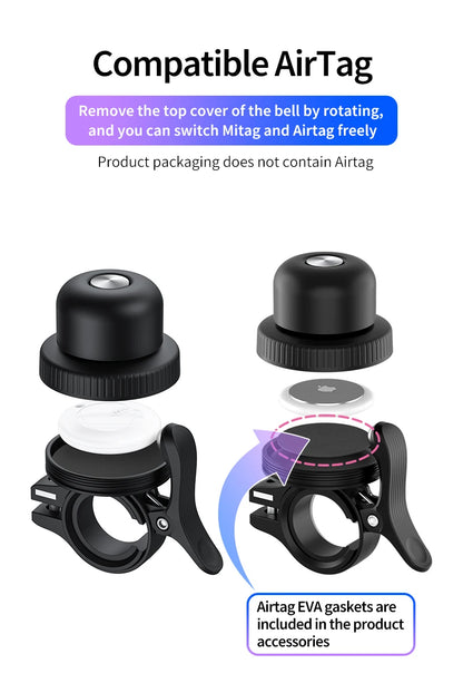 Anti-theft GPS bike tracker disguised as an ordinary bell