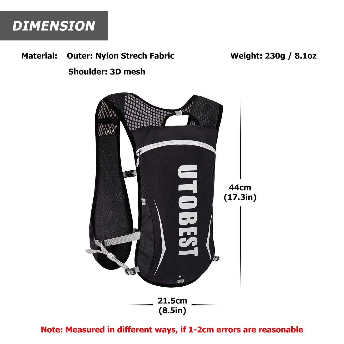 Breathable hydration vest with multiple pockets