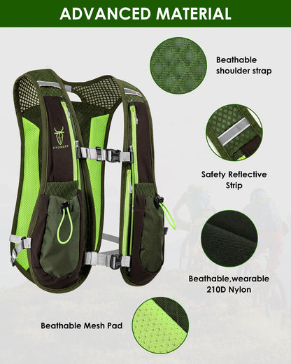 Breathable hydration vest with multiple pockets