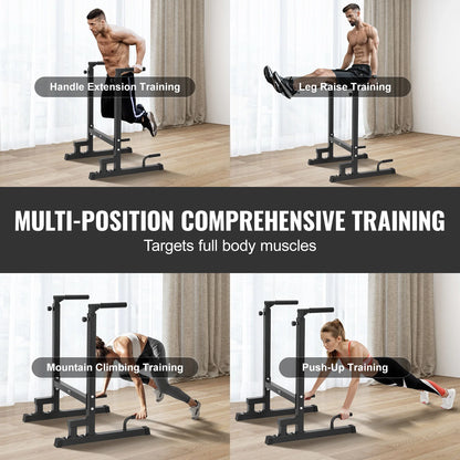 Pull-up station with adjustable height