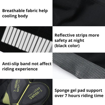 UV-protective and gel-cushioned cycling shorts for long rides