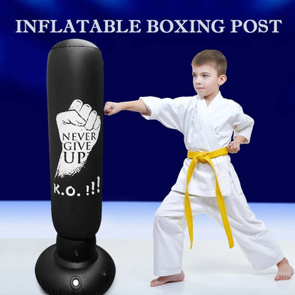 Water-Filled Base Inflatable Boxing Sandbag for Indoor and Outdoor Play