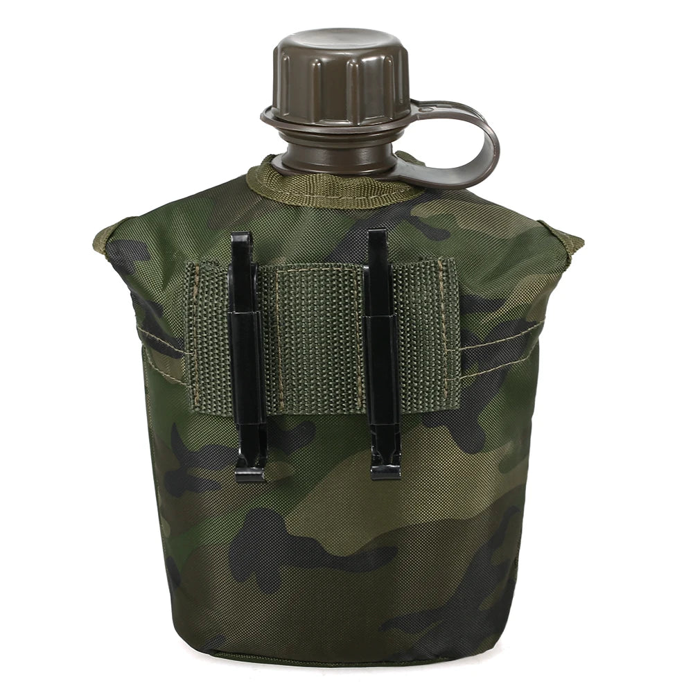 Outdoor Camping Canteen With Metal Clips