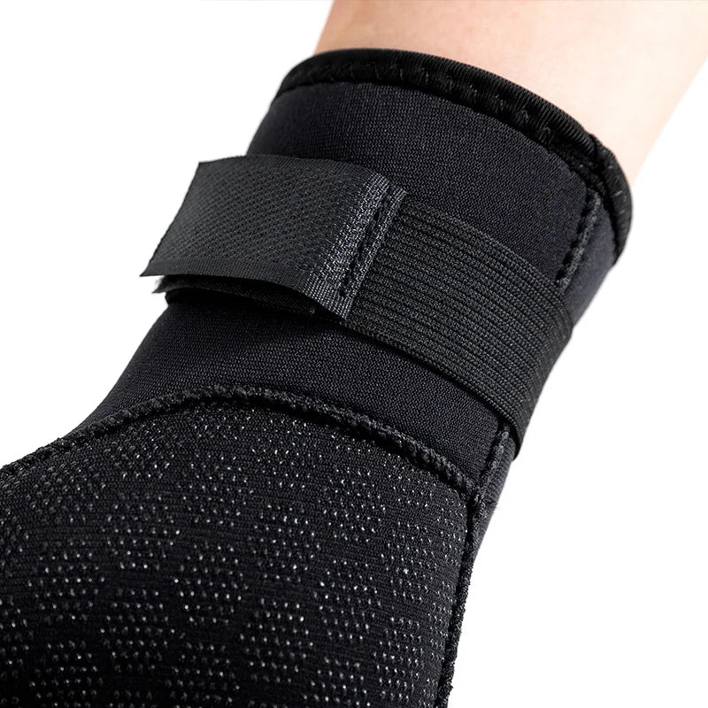 Close-Up Of Black Neoprene Gloves