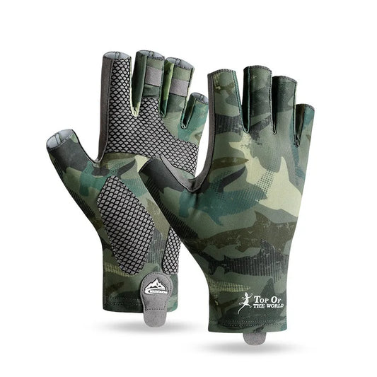 Anti-Slip Half-Finger Fishing Gloves