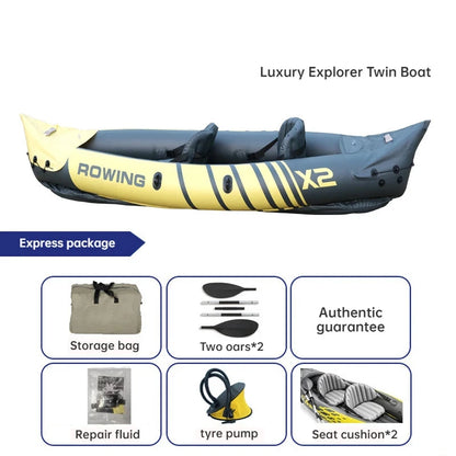 Portable Two-Person Inflatable Kayak