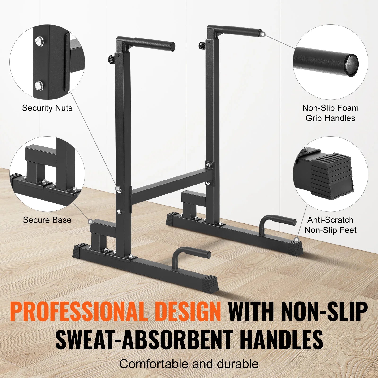 Pull-up station with adjustable height