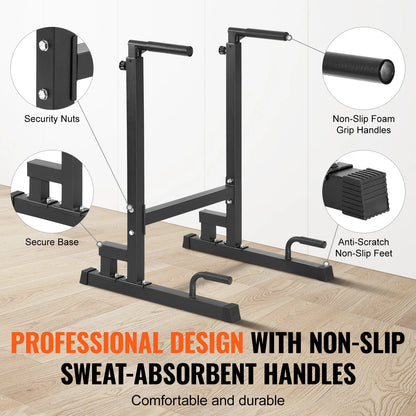 Pull-up station with adjustable height