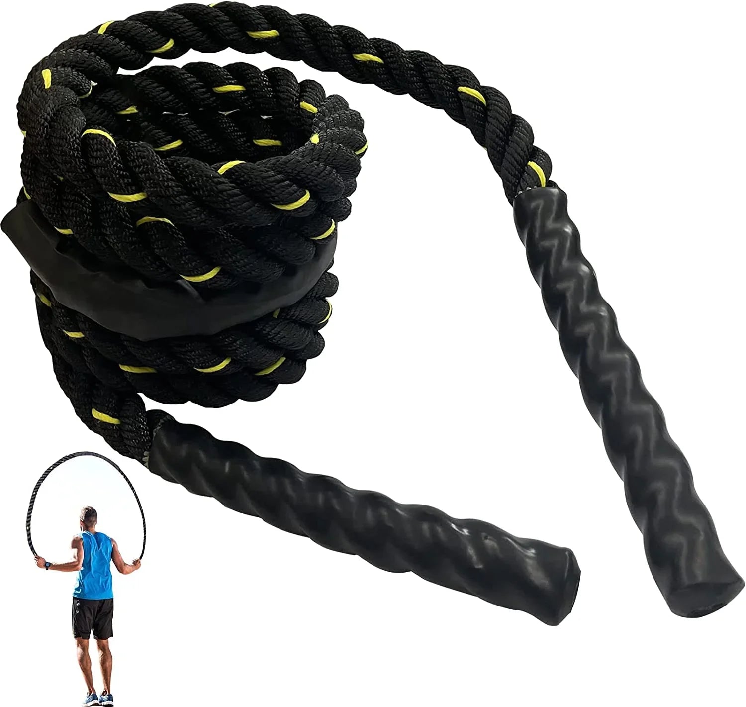 Heavy jump rope for strength training 