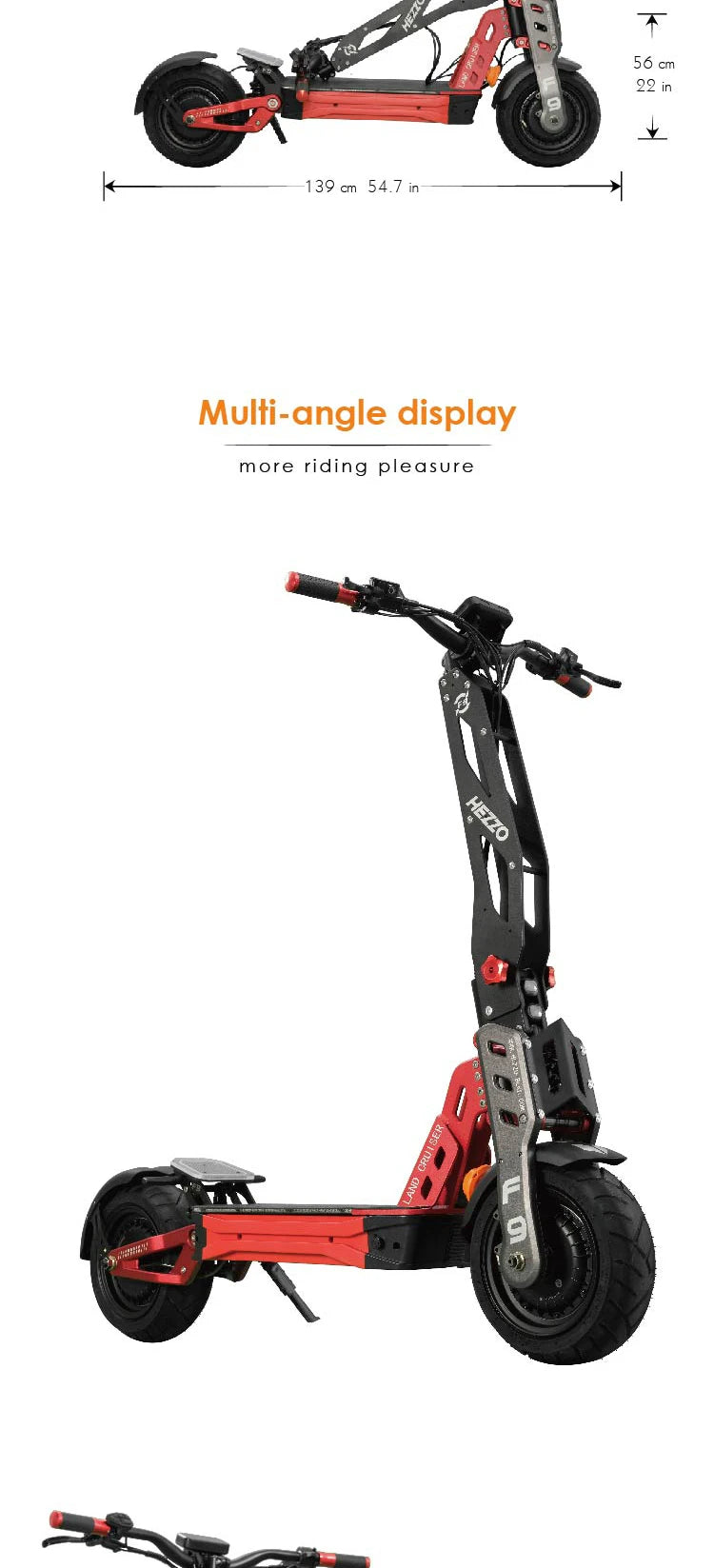 High-performance dual-motor electric scooter
