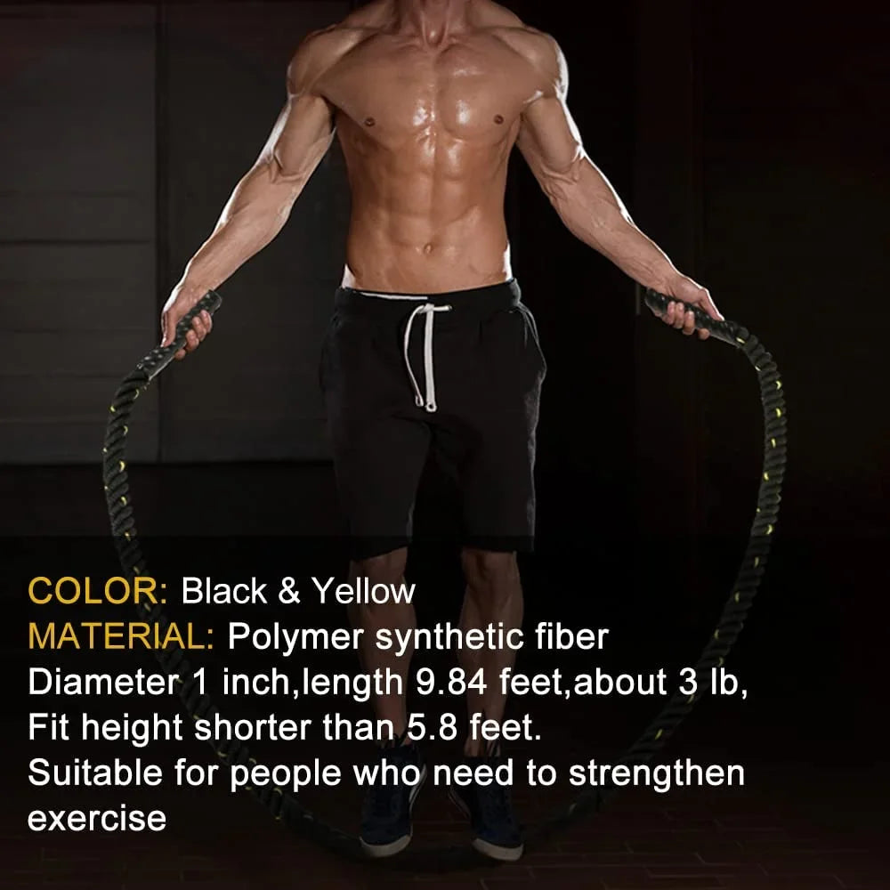 Heavy jump rope for strength training 